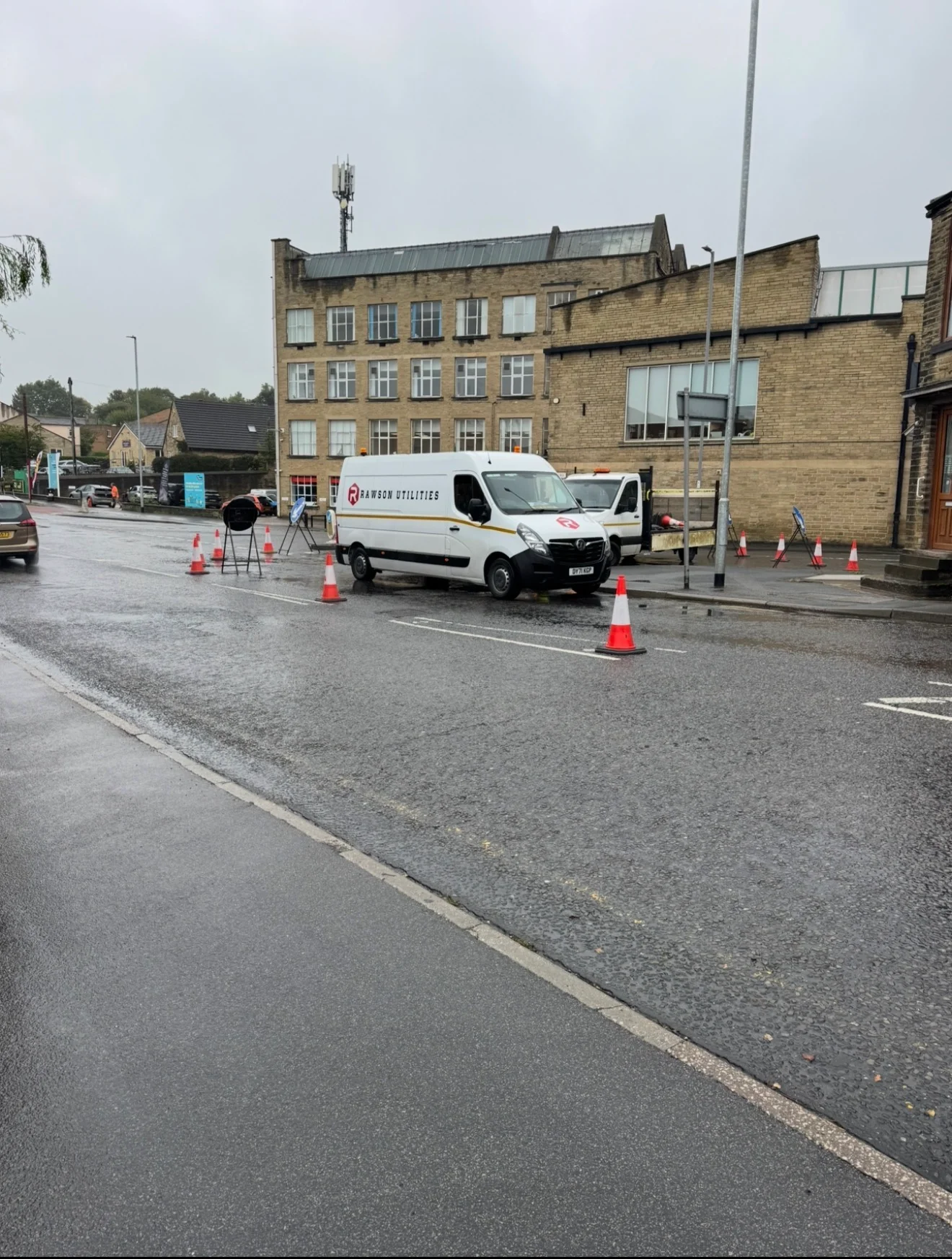 Rawson Utilities branded vehicle